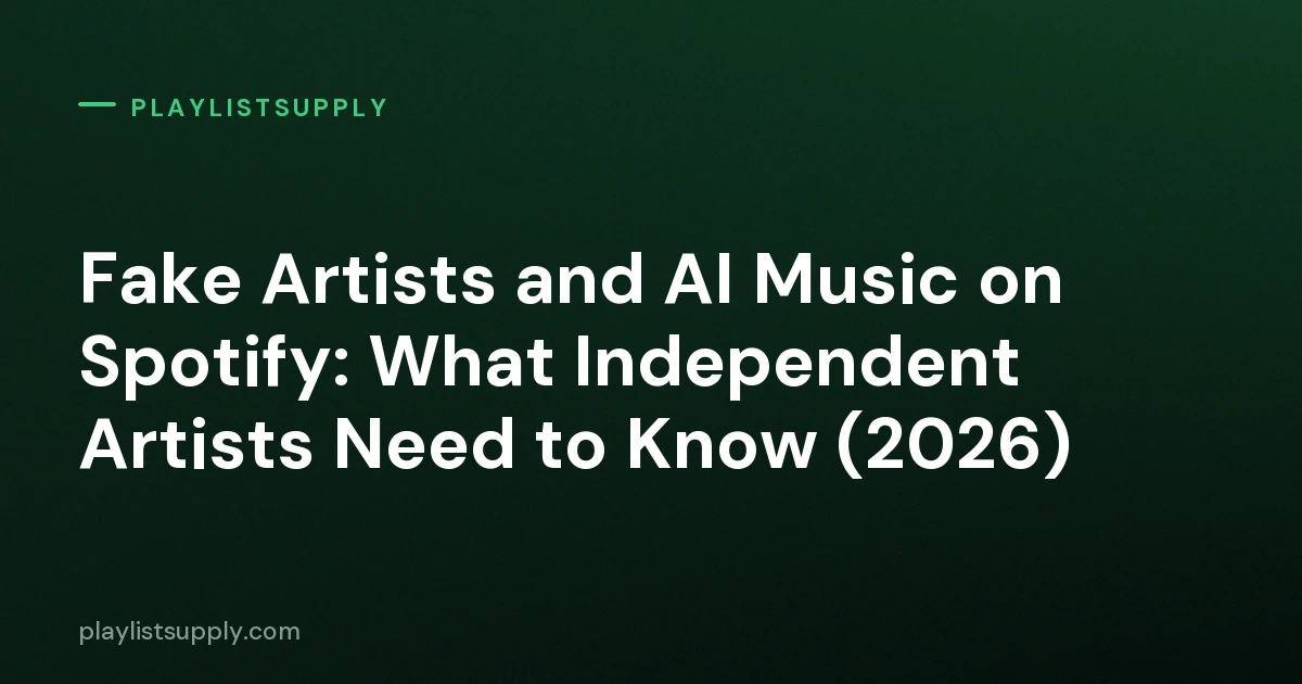 Fake Artists and AI Music on Spotify: What Independent Artists Need to Know (2026)