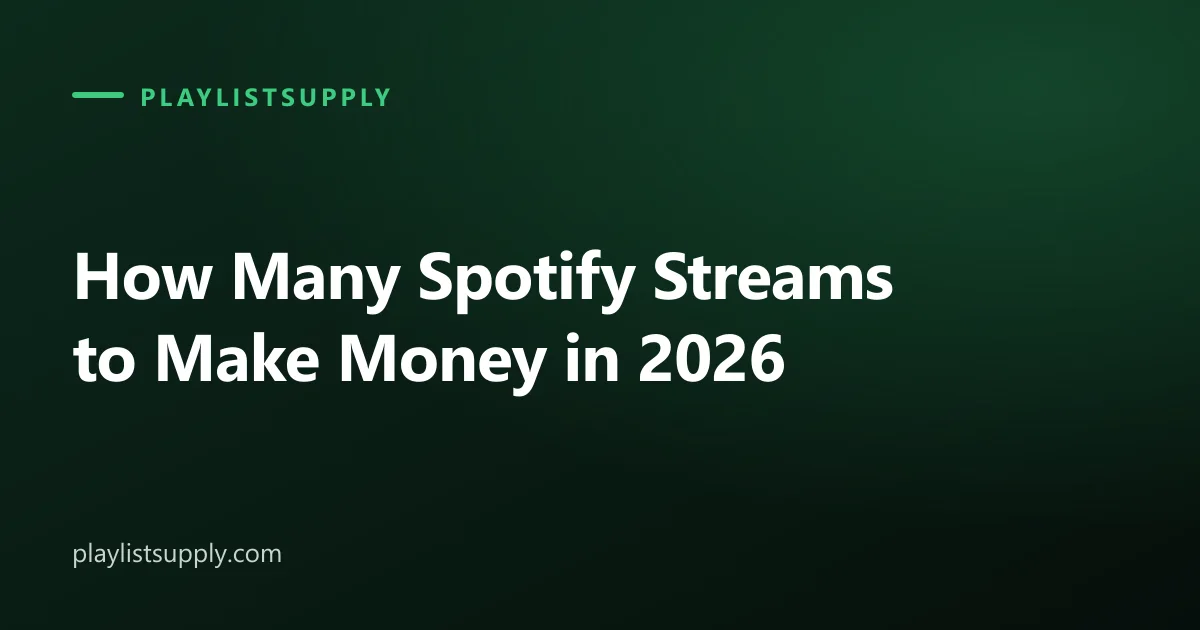 How Many Spotify Streams to Make Money in 2026