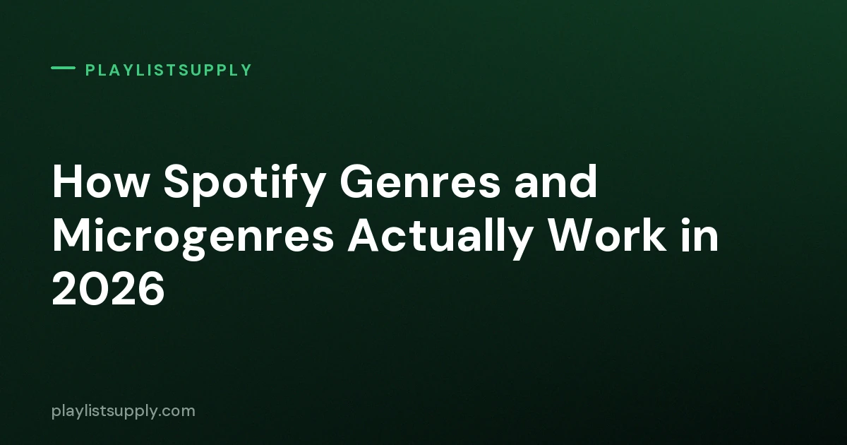 How Spotify Genres and Microgenres Actually Work in 2026