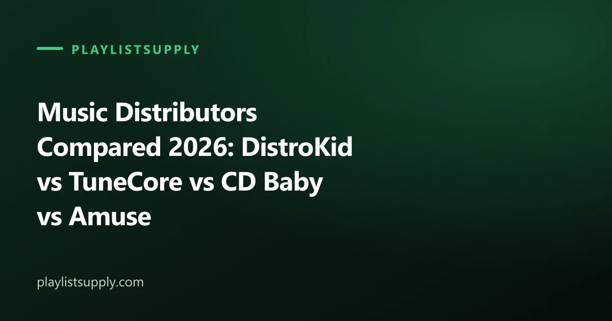 Music Distributors Compared 2026: DistroKid vs TuneCore vs CD Baby vs Amuse