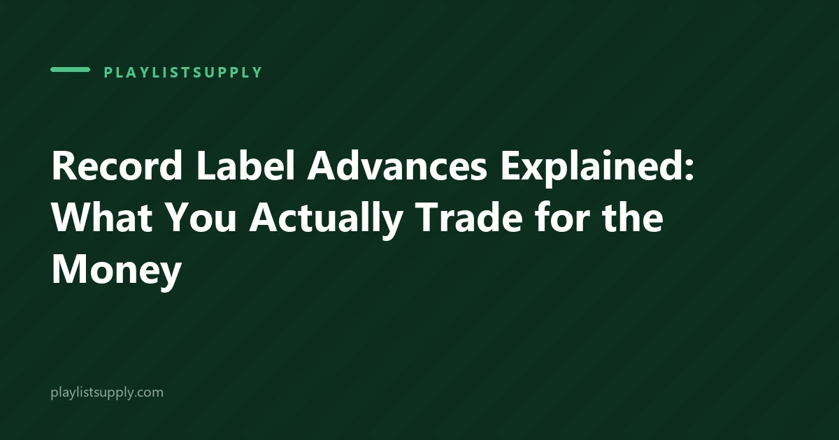 Record Label Advances Explained: What You Actually Trade for the Money
