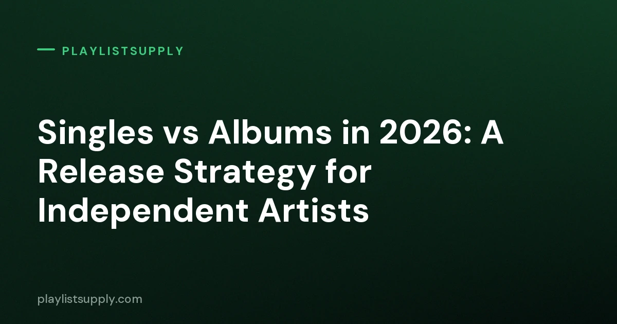 Singles vs Albums in 2026: A Release Strategy for Independent Artists