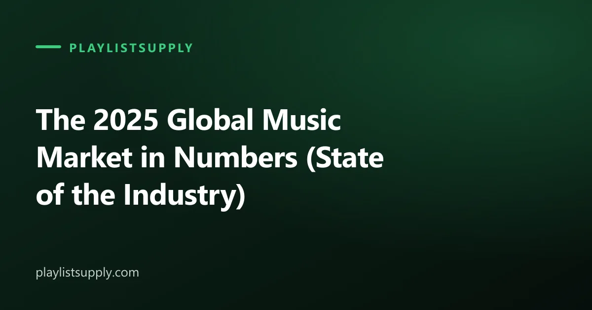 The 2025 Global Music Market in Numbers (State of the Industry)