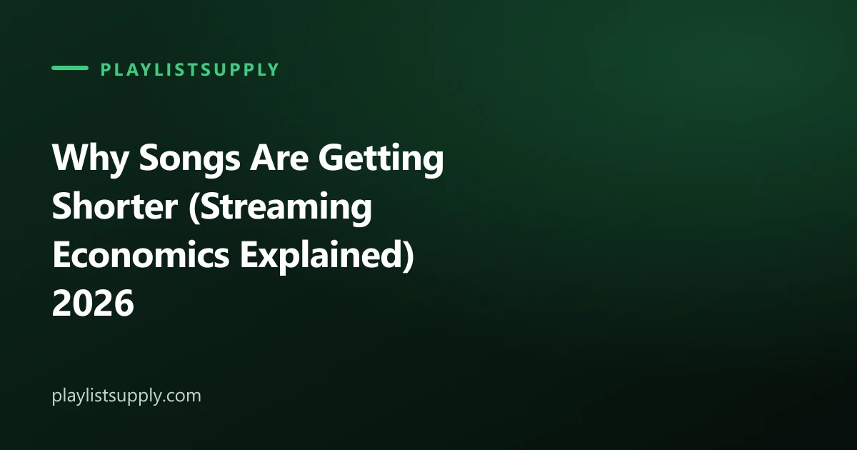 Why Songs Are Getting Shorter (Streaming Economics Explained) 2026